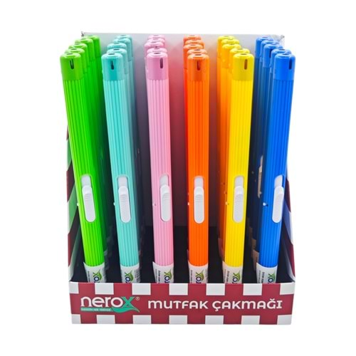 Nerox Mutfak Çakmağı Lüks Çubuk Renkli NRX-402Q