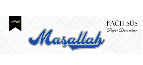 Kika Maşallah Metalik Lüks Kaligrafik Afiş No:2