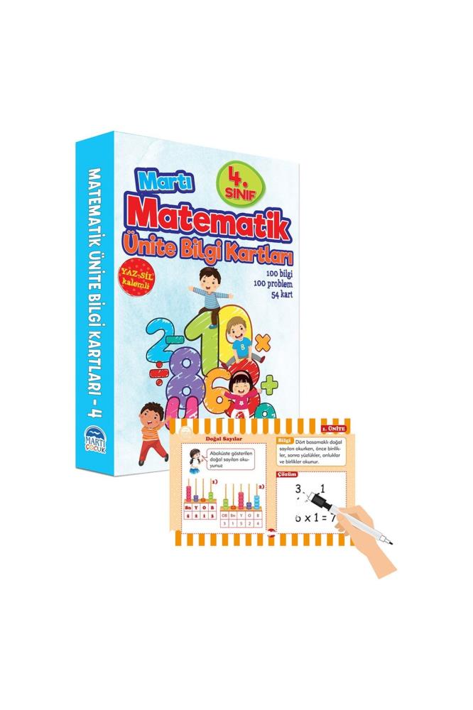 Martı 4 Matematik Ünite Bilgi Kartları