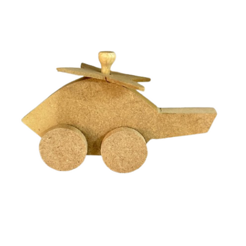 Ahşap Araba -Helikopter Balık