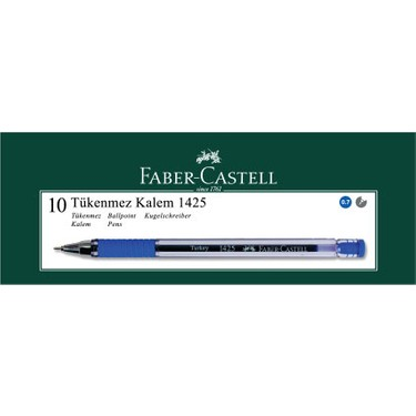 Faber Tükenmez Kalem 0.7Mm İğne Uç Mavi 1425-10