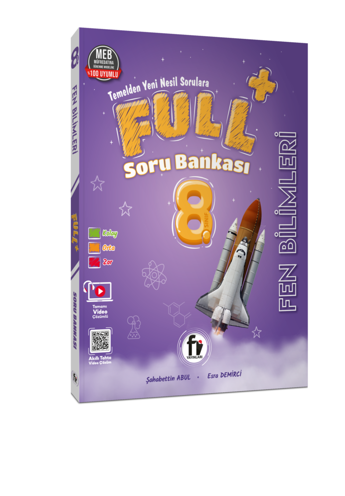 Fi Yayınları 8.SINIF FULL+ FEN BİLİMLERİ SORU BANKASI