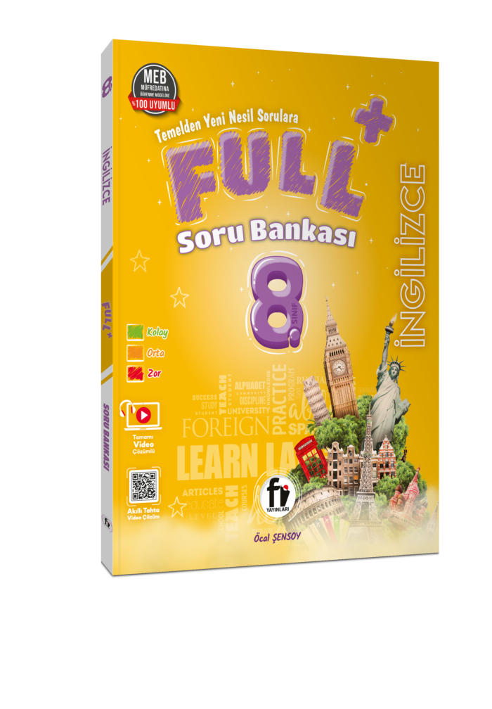 Fi Yayınları 8.SINIF FULL+ İNGİLİZCE SORU BANKASI