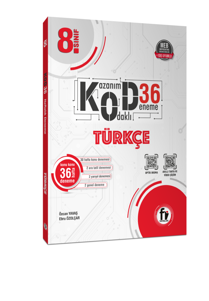 Fi Yayınları 8.SINIF TÜRKÇE KOD 36 DENEME