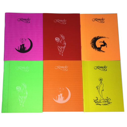 Komeks Defter A5 PP Kareli Dikişli 60Yp
