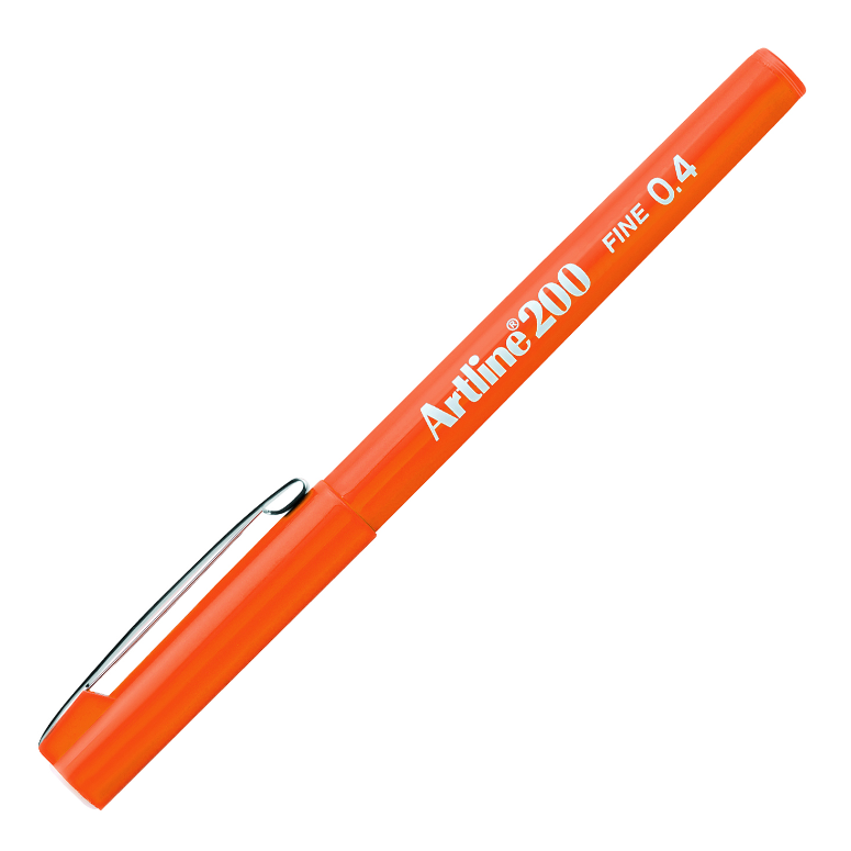 Artline 200N Keçe Uçlu Kalem 0,4Mm Turuncu