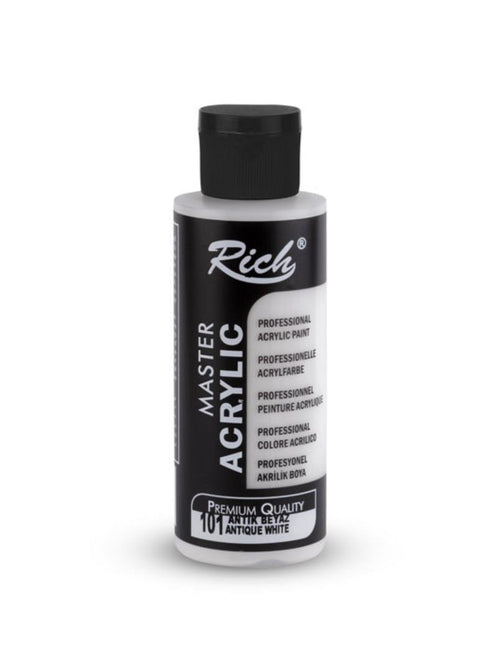 Rich Akrilik Boya 120ml 101 Antik Beyaz