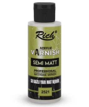Rich Su Bazlı Vernik Yarımat 120ml 2521