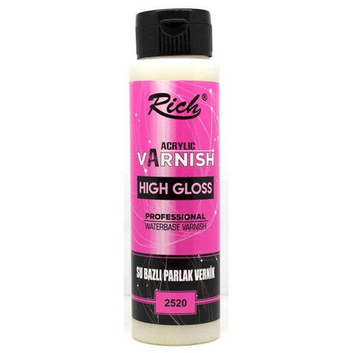 Rich High Gloss Su Bazlı 500ml Parlak Vernik