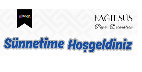 Kika Sünnetime Hoşgeldiniz Metalik Lüks Afiş