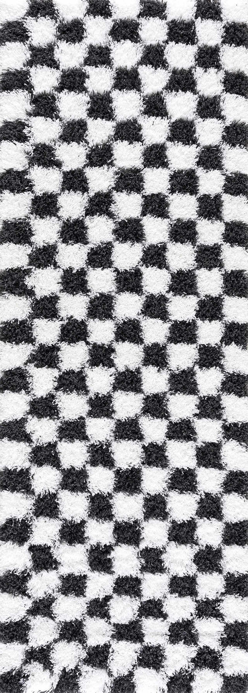 Which White Checkered Machine Woven Polypropylene Area Rug