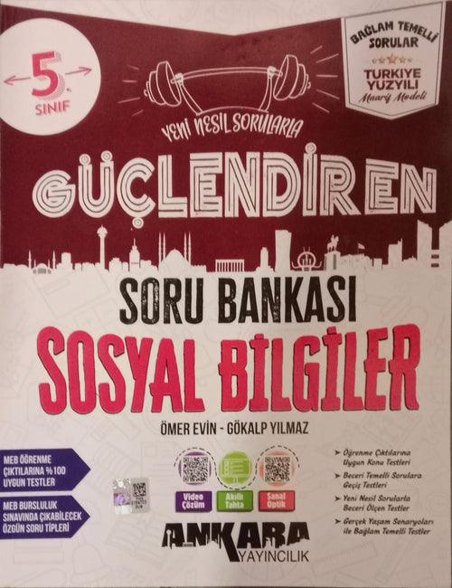 Ankara Yayıncılık 5. Sınıf Güçlendiren Sosyal Bilgiler Soru Bankası