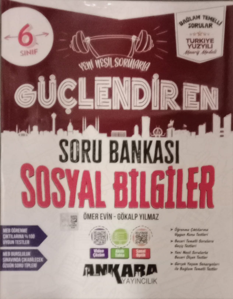 Ankara Yayıncılık 6. Sınıf Güçlendiren Sosyal Bilgiler Soru Bankası