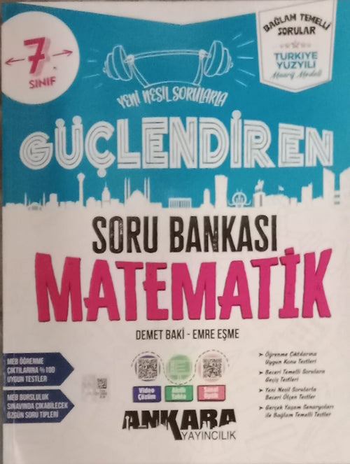 Ankara Yayıncılık 7. Sınıf Güçlendiren Matematik Soru Bankası