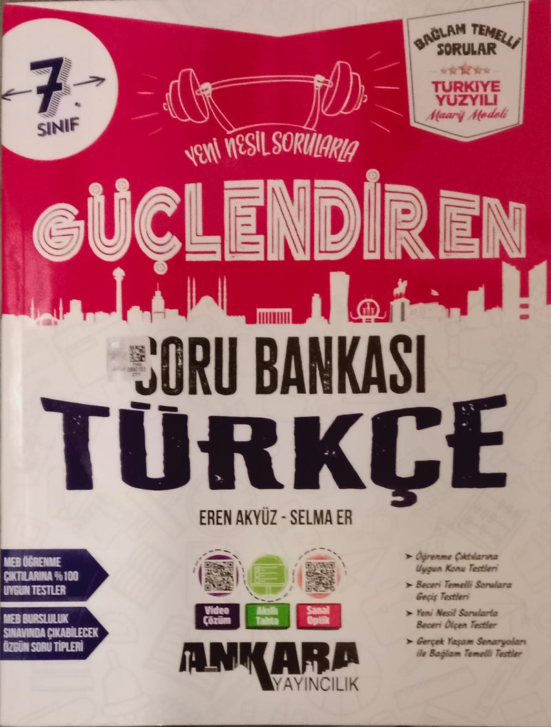 Ankara Yayıncılık 7. Sınıf Güçlendiren Türkçe Soru Bankası