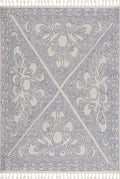 Weki Beige Polka Dot Machine Woven Polypropylene Area Rug