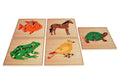 Puzzle Hayvanlar(satandlı) ve çalışma kartları(Kutulu)