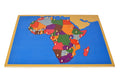 Afrika Kıtası Puzzle Ve Çalışma Kartları