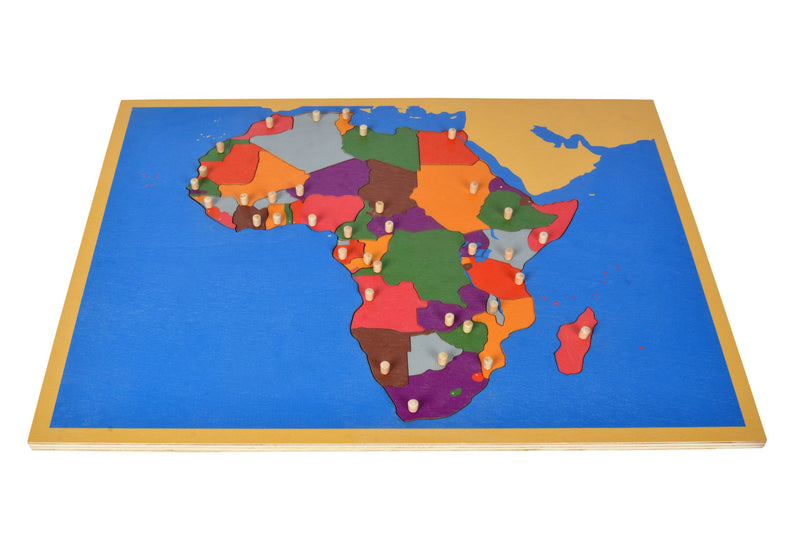 Afrika Kıtası Puzzle Ve Çalışma Kartları