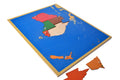 Avustralya Kıtası Puzzle Ve Çalışma Kartları