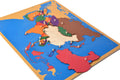 Asya Kıtası Puzzle Ve Çalışma Kartları