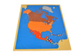 Kuzey Amerika Kıtası Puzzle Ve Çalışma Kartları