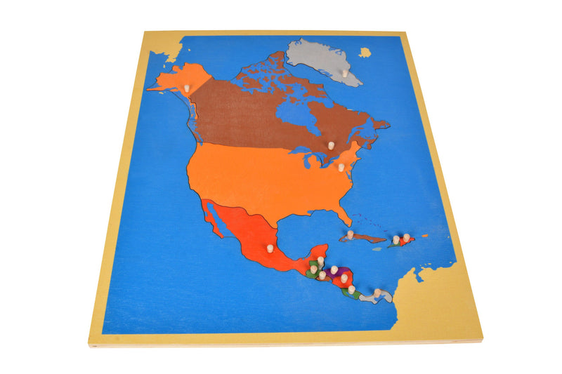 Kuzey Amerika Kıtası Puzzle Ve Çalışma Kartları