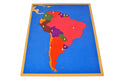 Güney Amerika Kıtası Puzzle Ve Çalışma Kartları