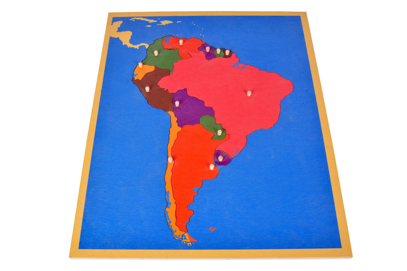 Güney Amerika Kıtası Puzzle Ve Çalışma Kartları