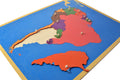 Güney Amerika Kıtası Puzzle Ve Çalışma Kartları