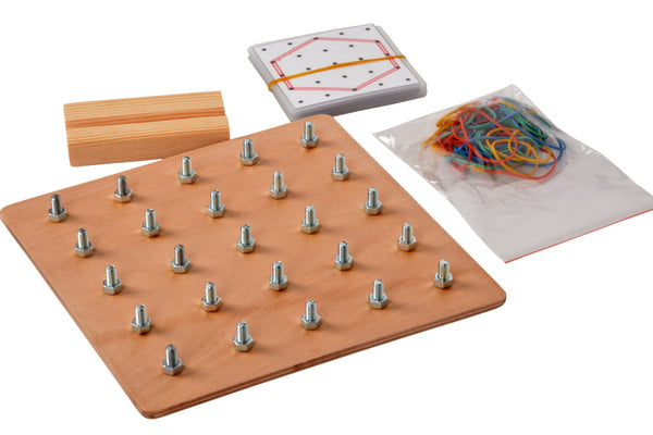 Geoboard - Doğal Ahşap Montessori Eğitim Aracı