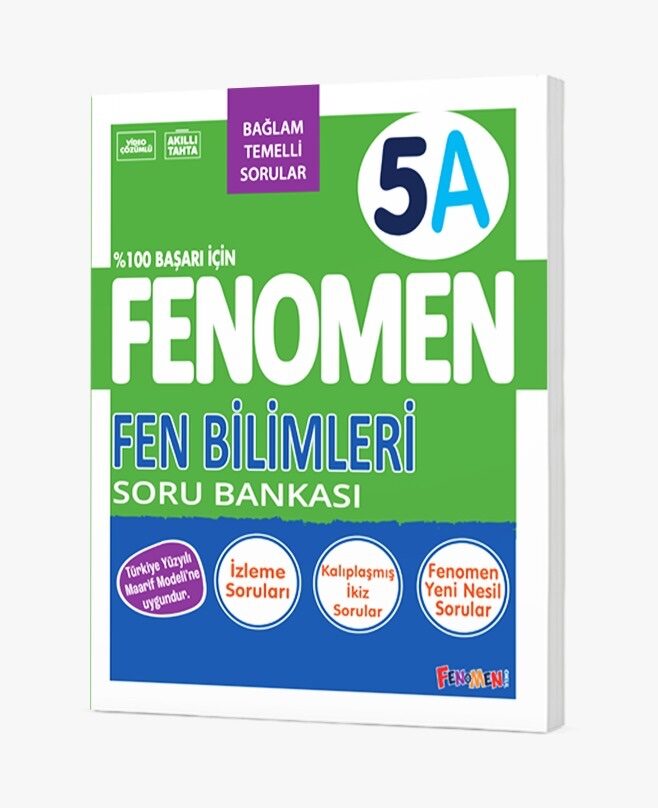Fenomen Okul Yayınları 5. Sınıf Fen Bilimleri A Soru Bankası (Bağlam Temelli)