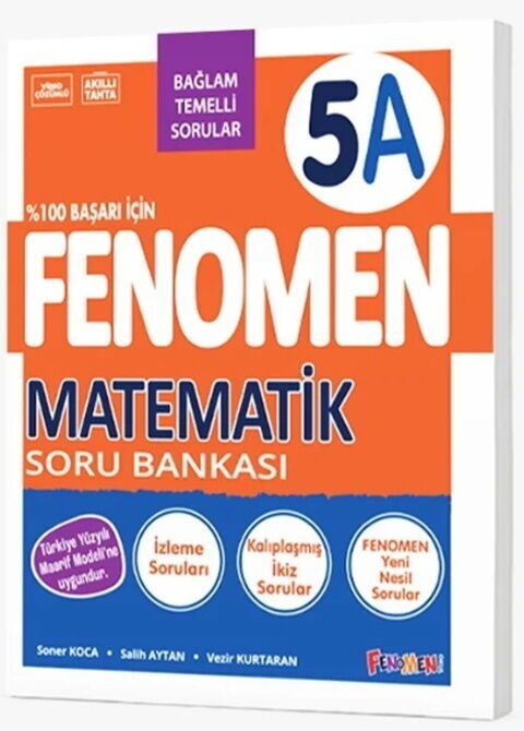 Fenomen Okul Yayınları 5. Sınıf Matematik A Soru Bankası (Bağlam Temelli)