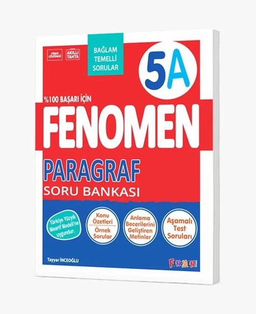 Fenomen Okul Yayınları 5. Sınıf Paragraf A Soru Bankası (Bağlam Temelli)