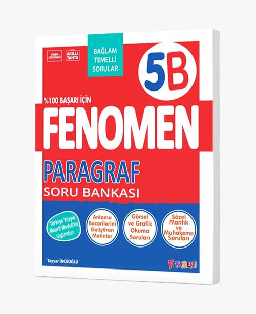 Fenomen Okul Yayınları 5. Sınıf Paragraf B Soru Bankası (Bağlam Temelli)