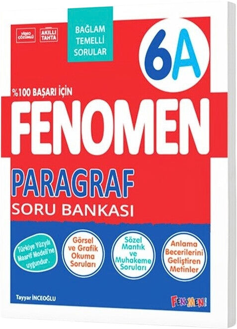 Fenomen Okul Yayınları 6. Sınıf Paragraf A Soru Bankası (Bağlam Temelli)