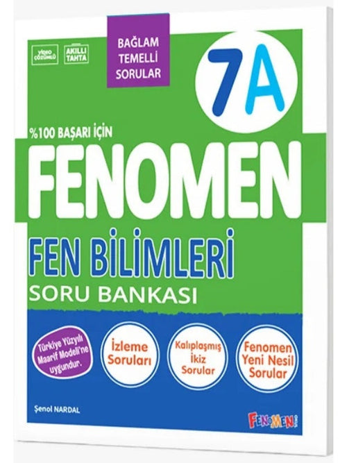 Fenomen Okul Yayınları 7. Sınıf Fen Bilimleri A Soru Bankası (Bağlam Temelli)