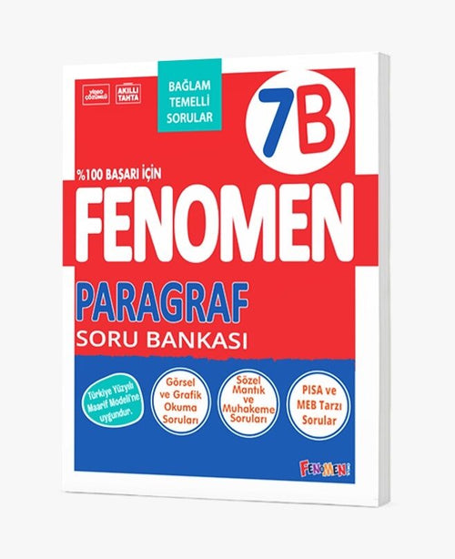 Fenomen Okul Yayınları 7. Sınıf Paragraf B Soru Bankası (Bağlam Temelli)