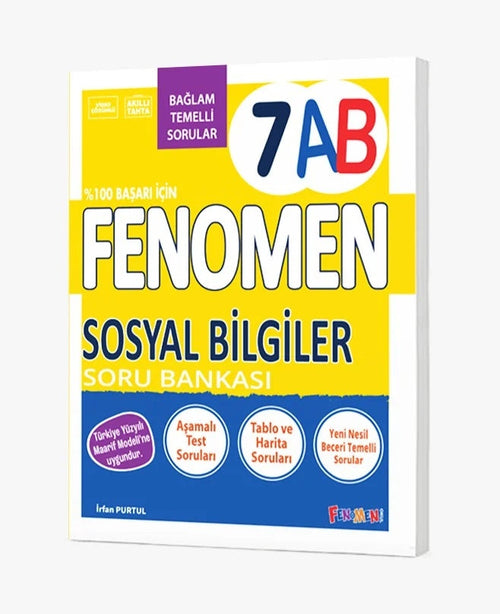 Fenomen Okul Yayınları 7. Sınıf Sosyal Bilgiler A-B Soru Bankası (Bağlam Temelli)