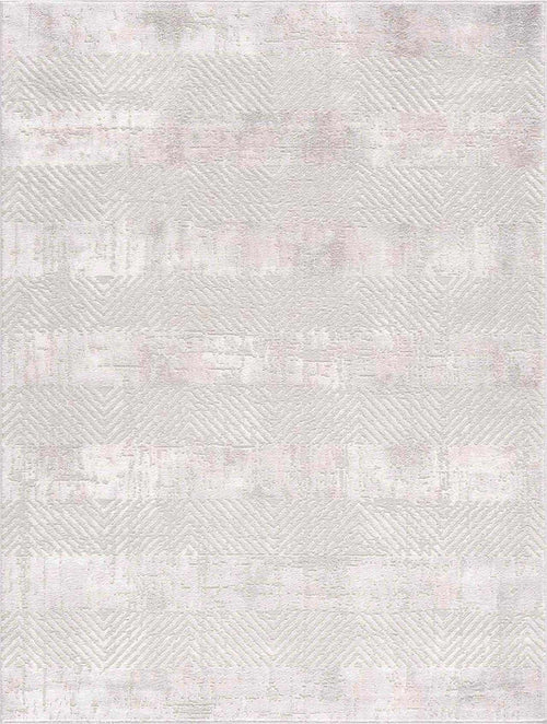 Bifie Ivory Stripe Machine Woven Polypropylene Area Rug