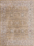 Bocuo Yellow Oriental Machine Woven Polypropylene Area Rug