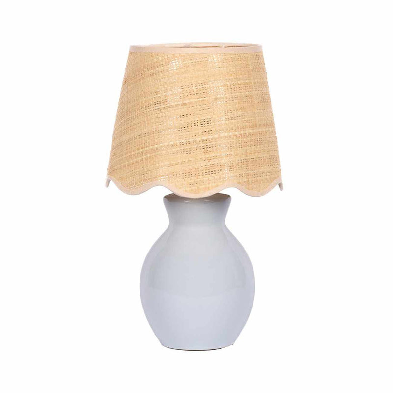 Fevoo Blue Solid Ceramic Table Lamp Blue Ceramic Accent Table Lamp Home Lighting