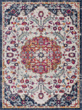 Goyula Ivory Medallion Polypropylene Area Rug