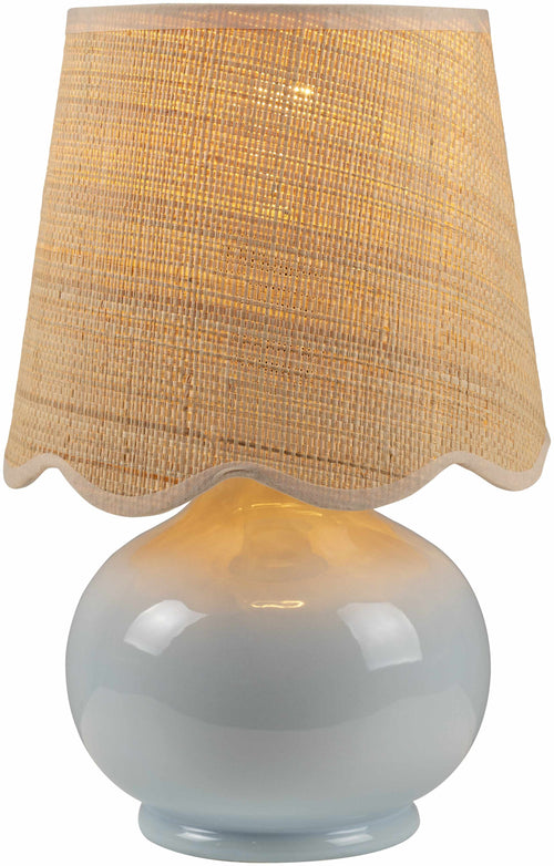 Tocae Blue Solid Ceramic Table Lamp Blue Ceramic Accent Table Lamp Home Lighting