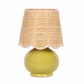 Bolou Green Solid Ceramic Table Lamp Green Ceramic Accent Table Lamp Home Lighti