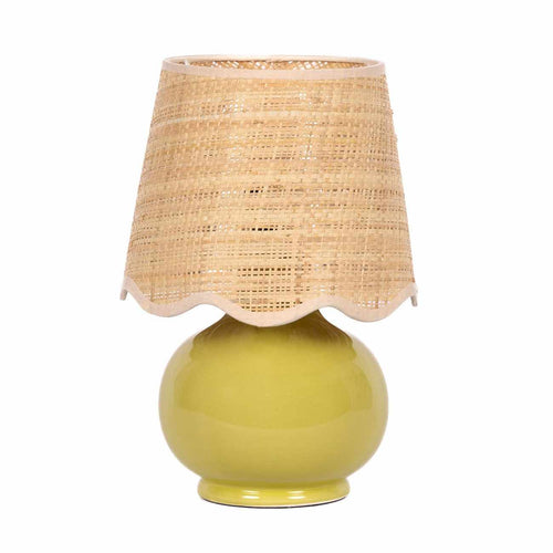Bolou Green Solid Ceramic Table Lamp Green Ceramic Accent Table Lamp Home Lighti