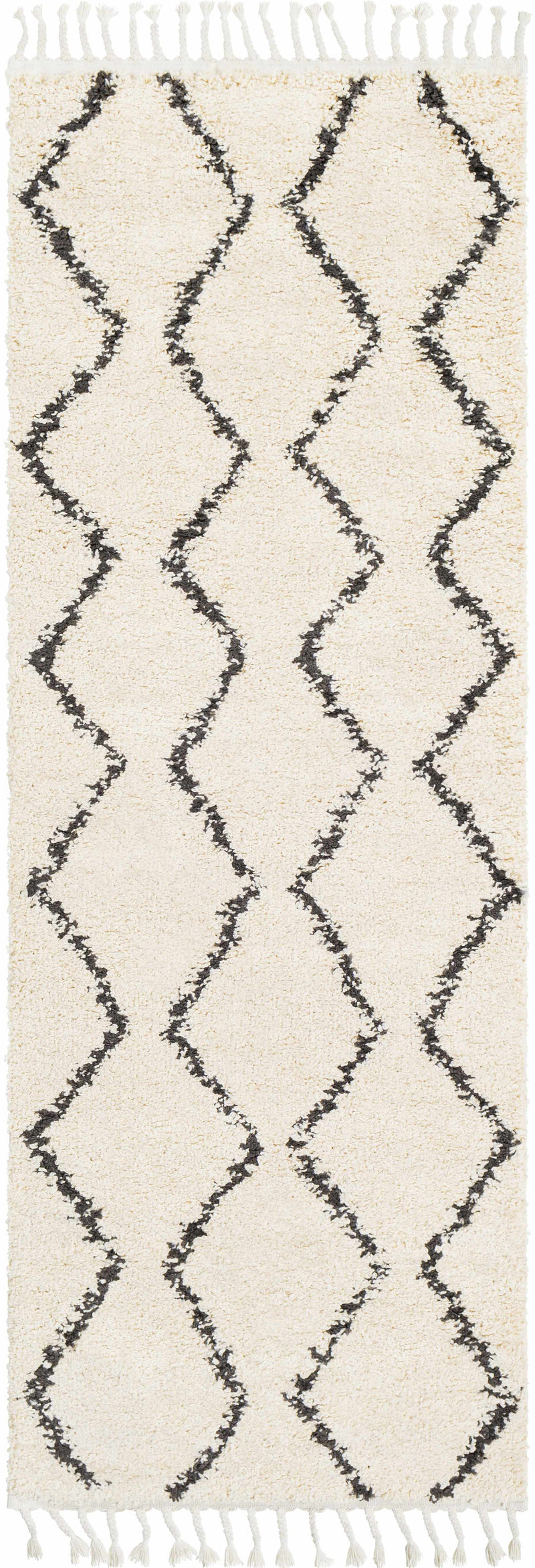 Jesoi Beige Chevron Machine Woven Polypropylene Area Rug