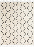 Jesoi Beige Chevron Machine Woven Polypropylene Area Rug