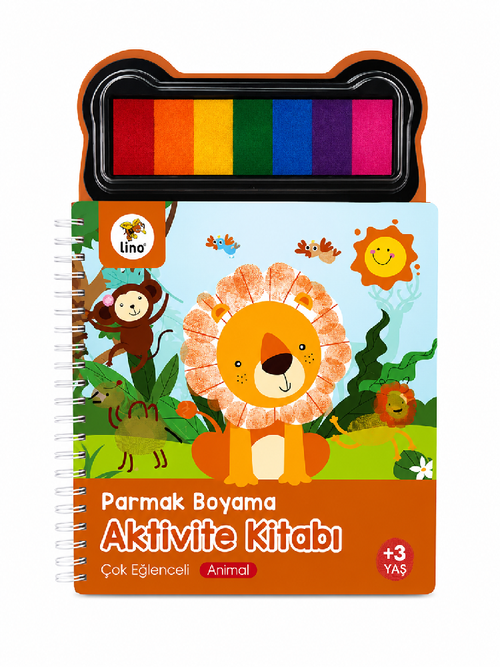 Lino Parmak Boyama Aktivite Kitabı Anımal Lp-600