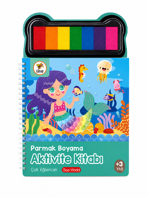 Lino Parmak Boyama Aktiite Kitabı Mermaıd LP-603